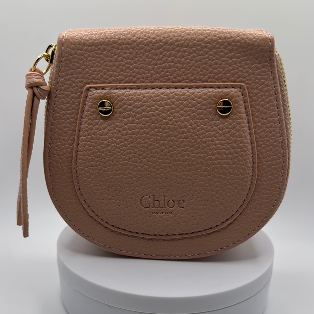 CHLOE Faux Leather Travel Jewelry Case